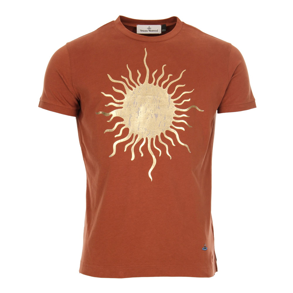 T-Shirt - Brown/Gold