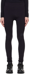 MM6 Maison Margiela Black Salomon Edition Textured Leggings