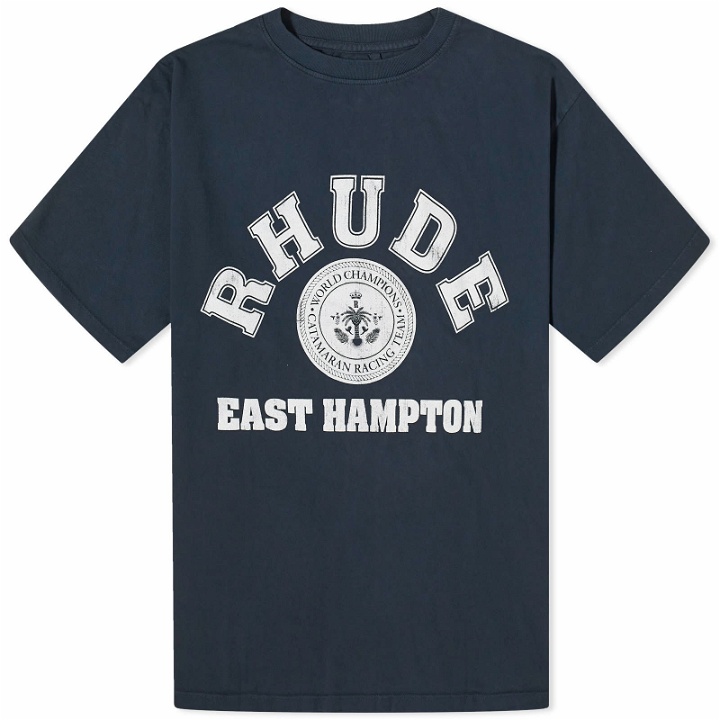 Photo: Rhude Men's Hampton Catamaran T-Shirt in Vintage Black