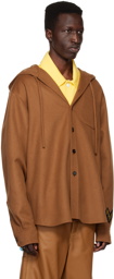 Marni Brown Hooded Shirt