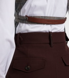 Brunello Cucinelli Belted checked virgin wool vest
