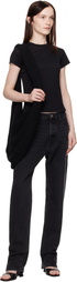 Aya Muse Black Crewneck Baby T-shirt