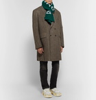 Balenciaga - Logo-Jacquard Wool Scarf - Men - Green