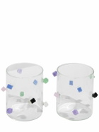FAZEEK Set Of 2 Cube Glasses