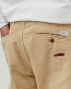 Edmmond Studios Embroidery Cord Pants Beige - Mens - Casual Pants