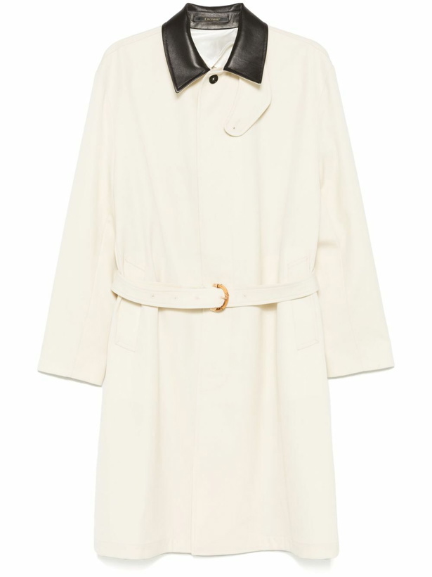 Photo: Wales Bonner White The Noon Crombie Car Coat