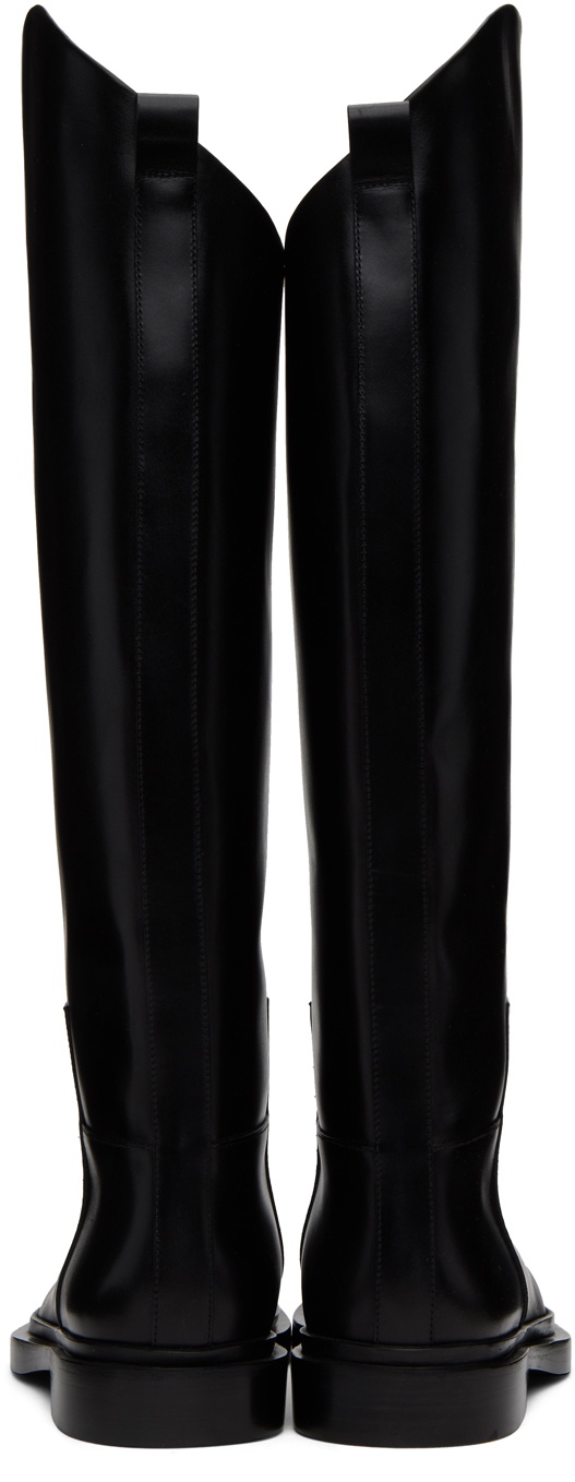 Jil Sander Black Asymmetric Boots Jil Sander