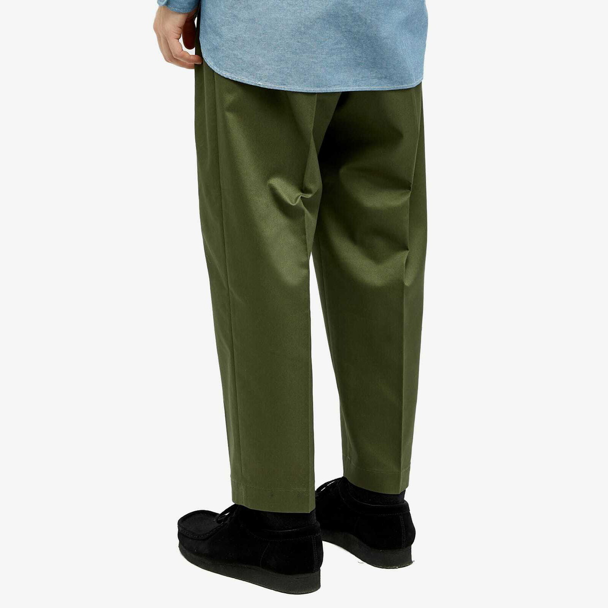 Neighborhood Men's Two Tuck Trousers in Olive Drab Neighborhood