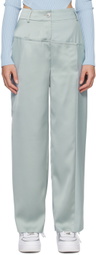 Feng Chen Wang Gray Paneled Trousers
