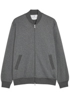 Brunello Cucinelli Zip-through Cotton-blend Sweatshirt Grey