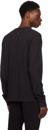 rag & bone Black Classic Flame Henley