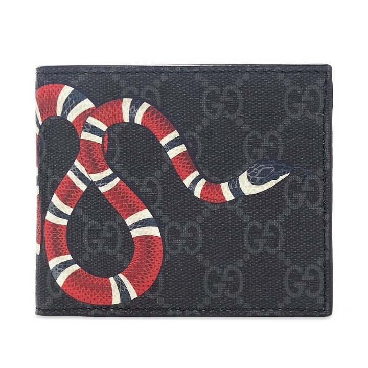 Photo: Gucci GG Supreme Snake Billfold Wallet