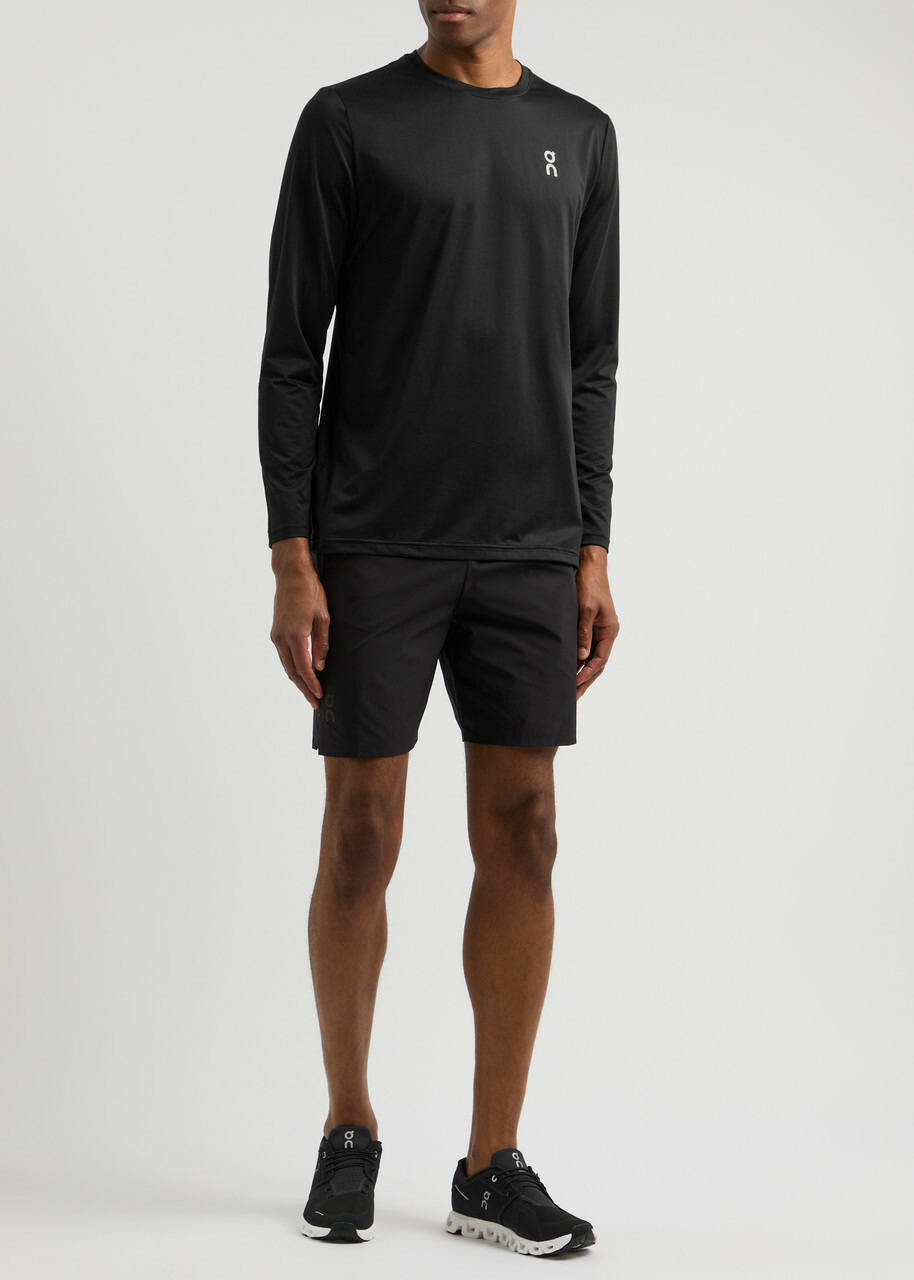 ON Core Logo Stretch-jersey top Black