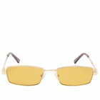 Le Specs Bizarro Sunglasses in Bright Gold/Ochre Mono 