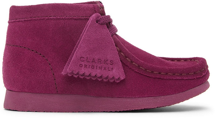 Photo: Clarks Originals Baby Purple Suede Wallabee Boots