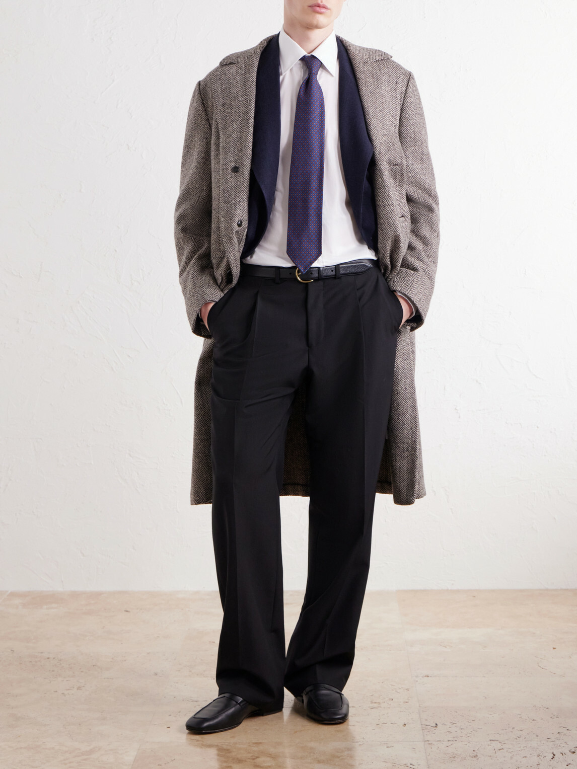 Rubinacci - Cutaway-Collar Cotton-Twill Shirt - White