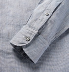 Ermenegildo Zegna - Puppytooth Cotton Shirt - Men - Blue