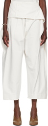 ISSEY MIYAKE Off-White Grainy Trousers