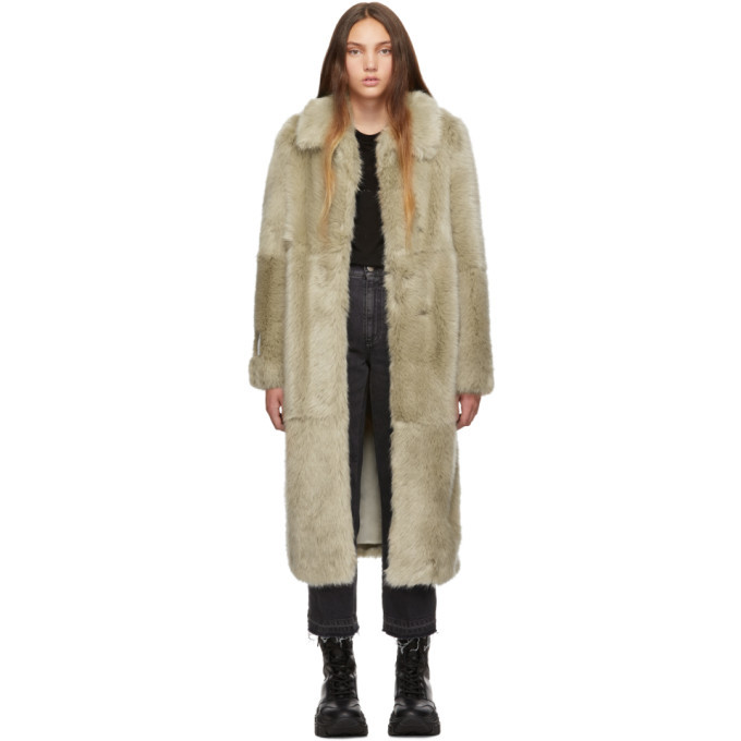 美品　STELLA McCARTNEY FUR FREE COAT 40 Stella McCartney Beige Fur Free Fur Coat Stella McCartney