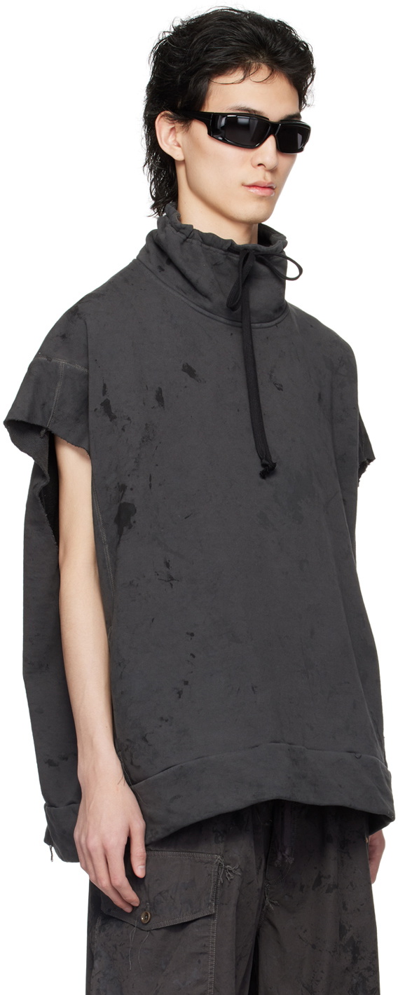 NICOLAS ANDREAS TARALIS SSENSE Exclusive Black Doublesized Sweatshirt