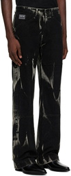 Versace Jeans Couture Black Five-Pocket Jeans