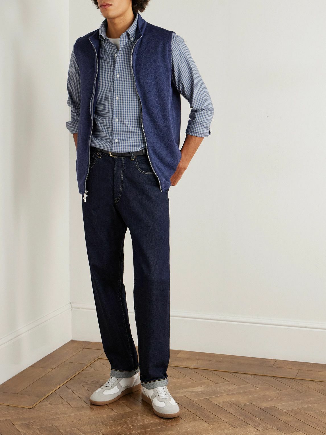Peter Millar - Conway Crown Lite Checked Poplin Shirt - Blue