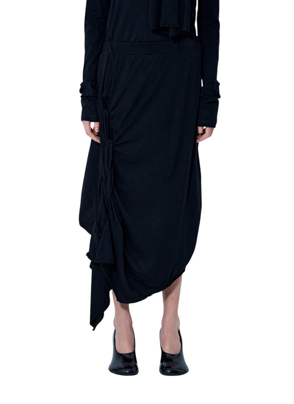 Photo: Yohji Yamamoto High Twisted French Terry Braided Skirt