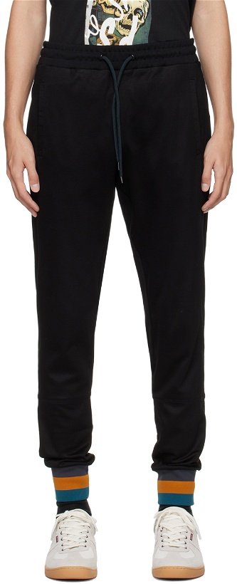 Photo: PS by Paul Smith Black Striped Sweatpants