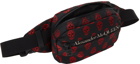 Alexander McQueen Black Biker Skull Urban Bag