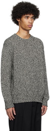 Róhe Black & White Crewneck Sweater