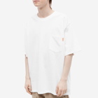Checks Downtown Men's Pigment Dyed Pocket T-Shirt in White
