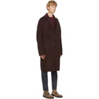 Acne Studios Brown Wool Single-Breasted Coat