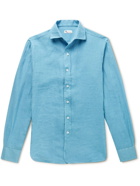 DOPPIAA - Aanacapri Linen Shirt - Blue