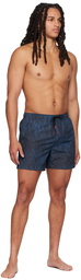 Hugo Blue Printed Swim Shorts