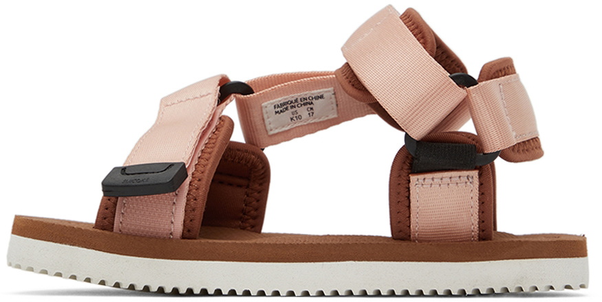 Suicoke Kids Pink Brown DEPA 2 Sandals Suicoke