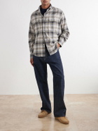 De Bonne Facture - Checked Cotton Shirt - Gray