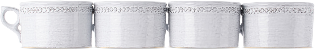 Soho Home White Hillcrest Mug Set, 4 pcs