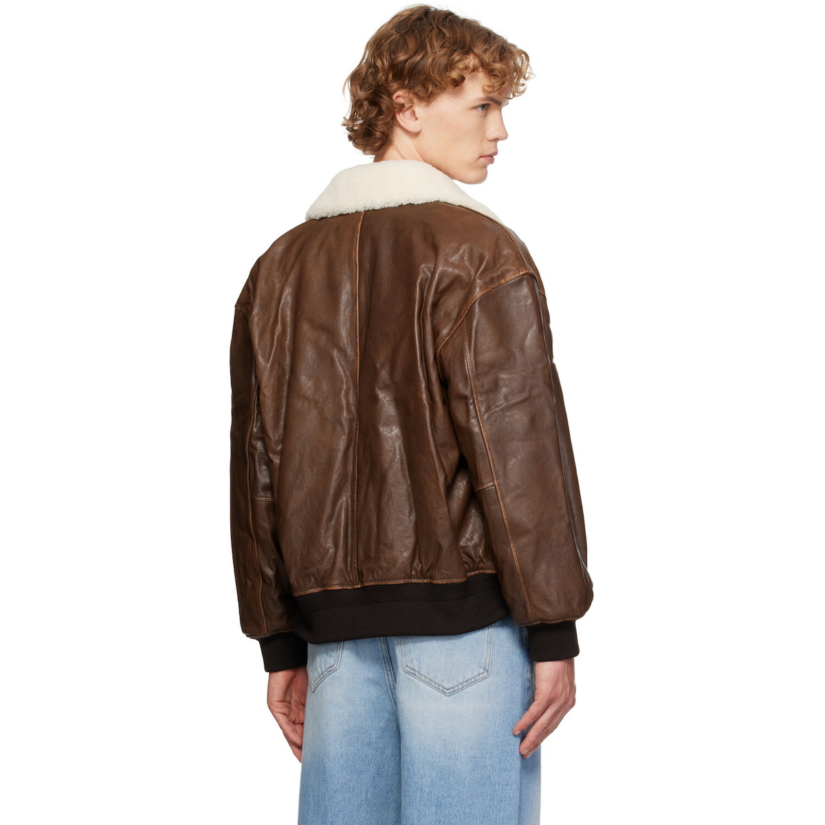 Dunst Brown Detachable A-2 Leather Jacket