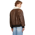 Dunst Brown Detachable A-2 Leather Jacket