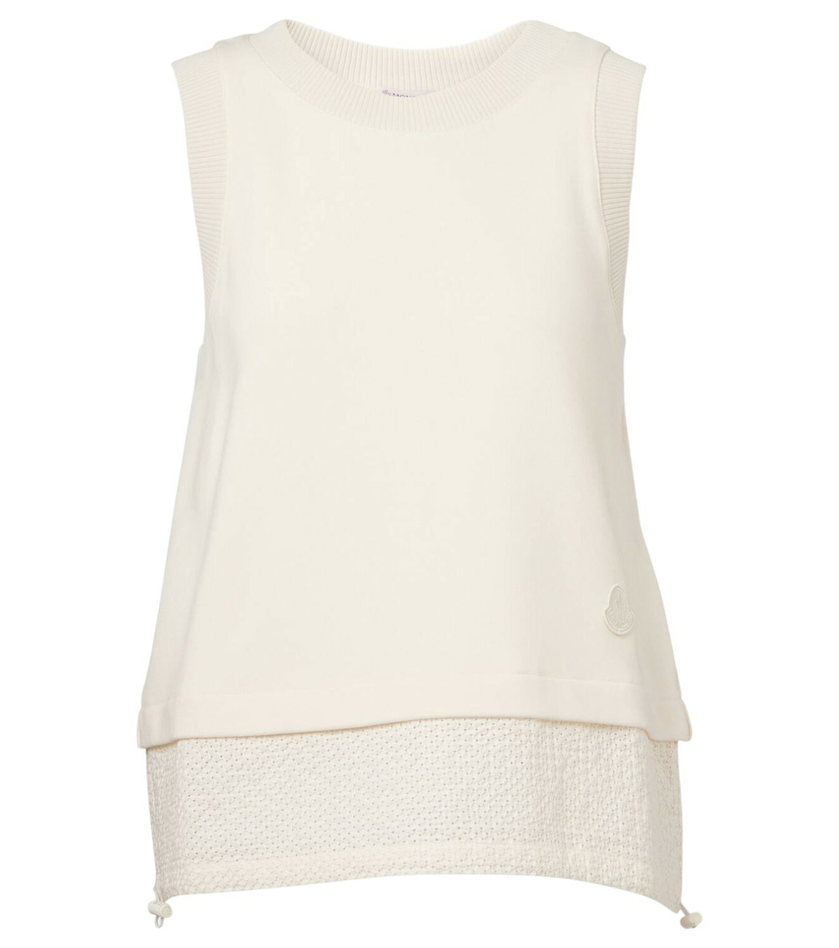 Moncler White Printed Tank Top Moncler