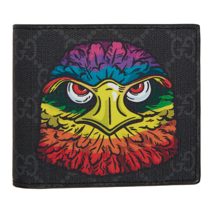 Photo: Gucci Black GG Supreme Eagle Wallet