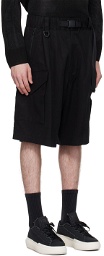 Y-3 Black Washed Shorts