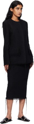 GIA STUDIOS Black Thalia Midi Skirt