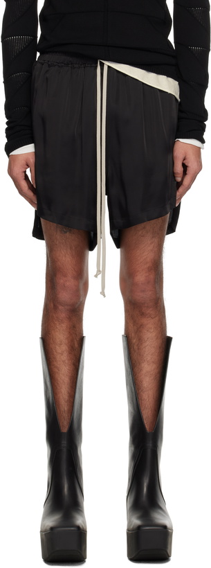 Photo: Rick Owens Black Hollywood Boxers Shorts