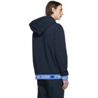 Opening Ceremony Navy Unisex Elastic Logo Hoodie