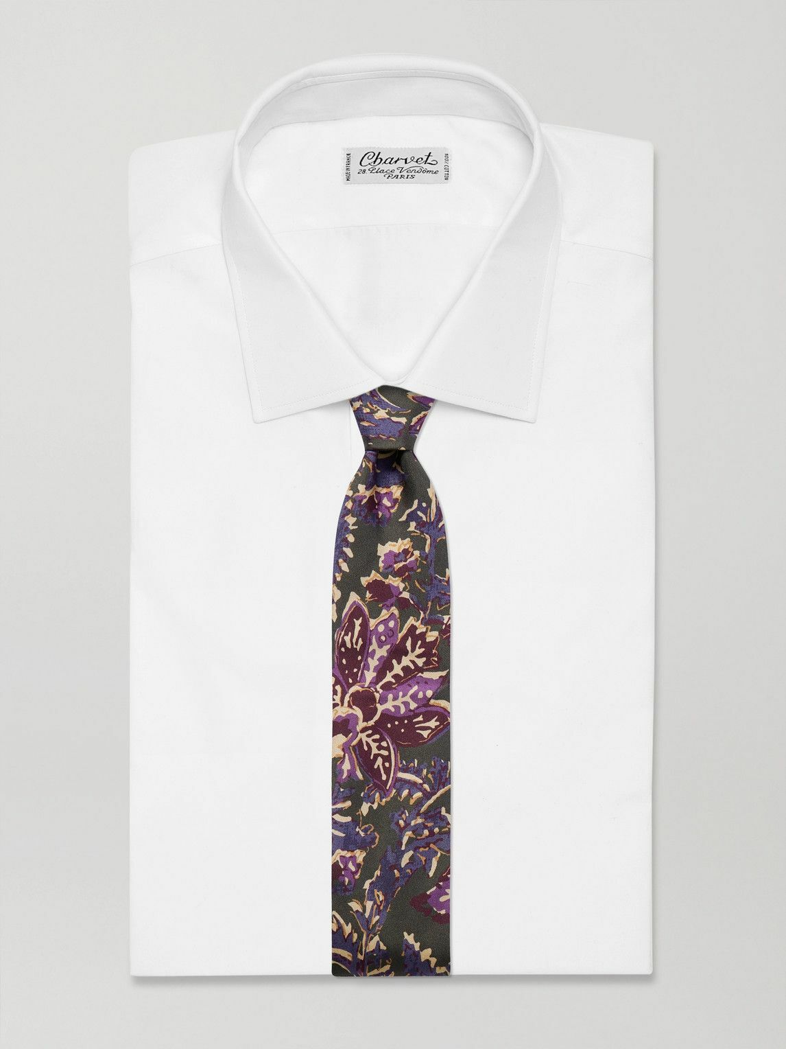 Favourbrook - Charleston 7.5cm Floral-Print Silk Tie