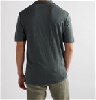 Hartford - Slub Linen Polo Shirt - Green