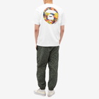 Men's AAPE x Jean Michel Basquiat Moon Face T-Shirt in White