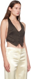 TOM FORD Brown Open Back Vest