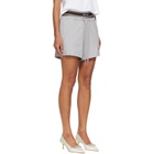 Versace Gray Cotton-Jersey Shorts